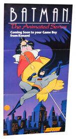 Nintendo Power Batman Animiert Serie Faltbar Nes Gameboy Plakat