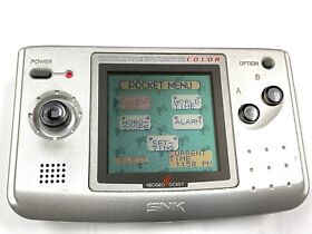 Neo Geo Pocket Color Console only Silver SNK Tested good from JAPAN