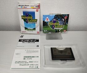 Wonder Swan Color Wonder Classic WSC Japan Import with box PostCard Cartridge