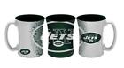 (NEW) New York Jets 14oz Coffee Mug Mocha Style NFL Boelter Brand