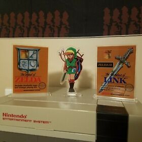 The Legend of Zelda acrylic standees ▲ Zelda 1 & 2 box art ▲ Retro Link ▲ NES