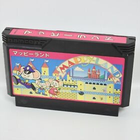 Famicom MAPPY LAND Pink Cartridge Only Nintendo fc