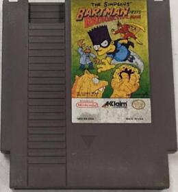 Simpsons Bartman Meets Radioactive Man - NES Game- Acceptable
