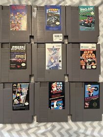 Lot of 9 NES games- All tested Super Mario Bros, Excitebike, Dr Mario and more!
