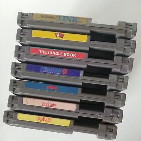 LOTE DE 7 videojuegos de Nintendo NES Zelda 2. YOSHI, DR MARIO, MEGA MAN 3 PROBADO