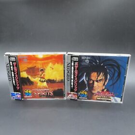 Samurai Spirits Shodown 1 2 Neo Geo CD with Spine Card and Manual Japan NTSC-J