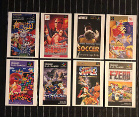 Nintendo FAMICOM Soccer Contra Street Fighter F-Zero Postcards Set
