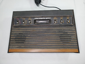 Atari 2600 Wood Grain 4 Switch Console Only - Untested Sold As is