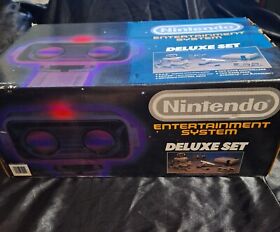 RARE Nintendo NES Deluxe Set~Rob The Robot~Complete~Vintage System~