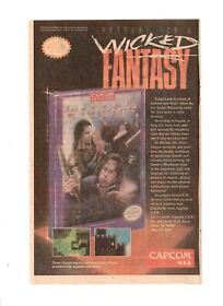Videojuego Willow Capcom Nintendo NES Wicked Fantasy - 1989 De Colección ANUNCIO IMPRESO