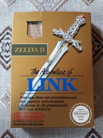 Original Nintendo NES Spiel Zelda 2 - The Adventure of Link PAL Version OVP TOP