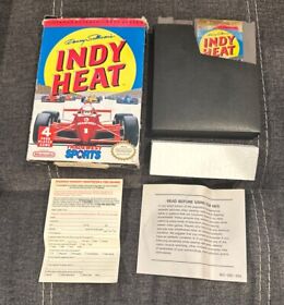 Danny Sullivans Indy Heat Nintendo NES ~ In Original Box w Registration Card!