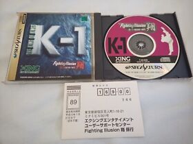 K-1 Fighting Illusion Shou Show  Sega Saturn SS Japan Import CD Game US Seller
