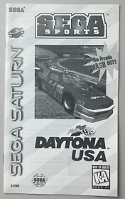 Daytona USA for Sega Saturn User Manual Instruction Book ONLY