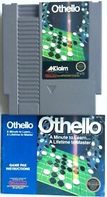 ORIGINAL VINTAGE NINTENDO NES "OTHELLO" GAME WITH CARTRIDGE, BOOKLET & SLEEVE