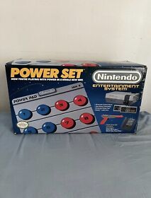 Vintage Nintendo NES Power Set Console Original Box Complete Works