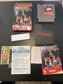 Tecmo NBA Basketball (NES 1992)Box, Game, Inserts, Complete.  See Description