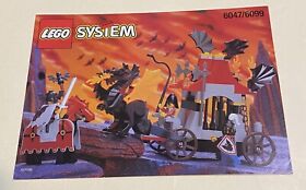 LEGO vintage Fright Knights Traitor Transport 6047 6099 Instruction Manual ONLY