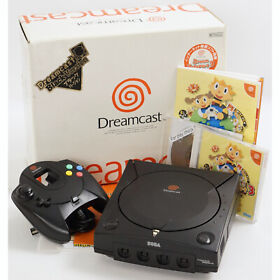 Dreamcast BLACK Version Limited Console Boxed Tested system FREE SHIPPING 893