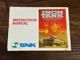 Manual de instrucciones de Iron Tank Invasion of Normandy para Nintendo NES solamente