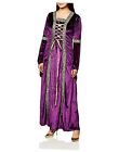 Women's Deluxe Renaissance Lady Costume Medium/Large Purple