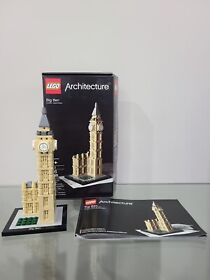 LEGO 21013 ARCHITECTURE Big Ben 100% Complete with Manual, With Box, Excellent!