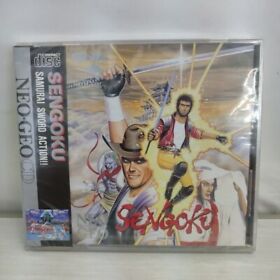 Neo Geo CD Game Soft SENGOKU USA Version  Samurai sword action gift