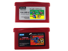 Nintendo GBA Game Boy Advance Games Bundle /Mario Bros. Bomberman Famicom Mini