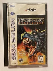 Dragonheart: Fire & Steel (Sega Saturn, 1996) CiB Tested Video Game with Manual
