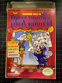 Barker Bill's Trick Shooting - NES solo carro y caja
