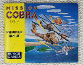 MISSION COBRA - MANUAL ONLY (NO GAME INCLUDED) NINTENDO NES