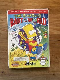 The Simpsons Bart Vs The World Nintendo Entertainment System NES PAL Boxed