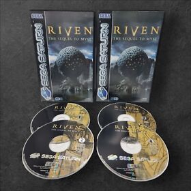 Riven The Sequel To Myst - 4 Disc - Sega Saturn 