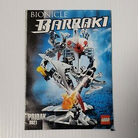 Lego Bionicle Barraki Pridak 8921 Instructions BOOKLET ONLY 
