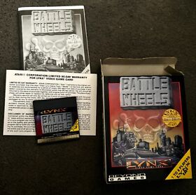 Atari LYNX   - Battle Wheels game Used But Complete