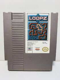 LOOPZ -- NES Nintendo Original Classic Authentic Puzzle Game