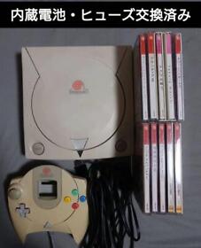 SEGA Dreamcast Home Console White Main unit 8 softwares set japan JP game used
