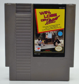 Win, Lose or Draw (Nintendo NES, 1990) Authentic Cleaned Tested Working