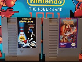 NES Lot Code Name: Viper and Championship Bowling (Nintendo NES) - TESTED