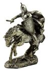 Medieval Royal Arms Of England Three Lions Charging Cavalry Horse Knight Statue