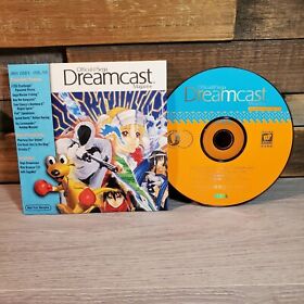 Sega Dreamcast Magazine January 2001 Demo Disc with Sleeve Insert Volume 10