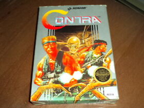 CONTRA FOR NINTENDO NES IN ORIGINAL BOX WITH INSTRUCTIONS!