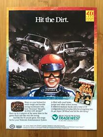 Super Off Road NES Nintendo 1990 Print Ad/Poster Authentic Man Cave Art Decor