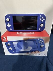 Nintendo Switch Lite Blue / 2 Pokemon Games Bundle / Carrying Case