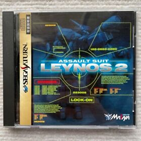Assault Suit Leynos 2 Sega Saturn 1997 w/spine used from japan Free Shipping