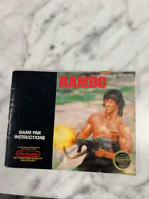 Rambo NES Nintendo Entertainment System Manual Only