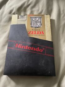 Nintendo NES The Legend of Zelda (1987) Gold Game Cartridge & Sleeve - UNTESTED