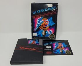 Winter Games by Epyx - Nintendo NES - Complete CIB - Tested