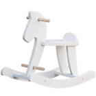 labebe - Wooden Rocking Horse Baby Wood Ride On Toys for 18 Months Up White R...