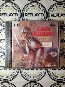 LODE RUNNER Lost Labyrinth - NEC PC Engine HU Card Game RARE- SEALED *See Desc